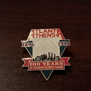 1996 Atlanta Athens Olympics 100 Years‎ Of Modern Olympic Games Lapel Hat Pin